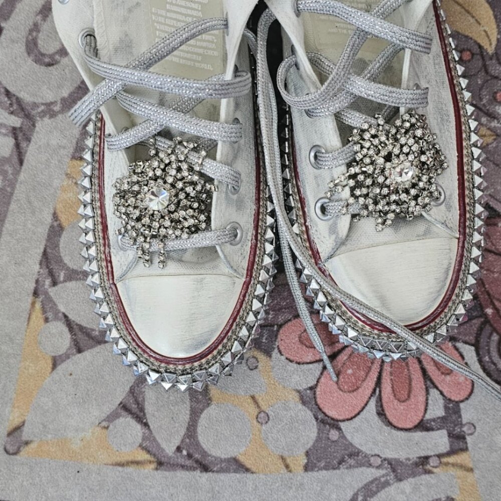 Free People Cruise Studded Hi Top Sneakers